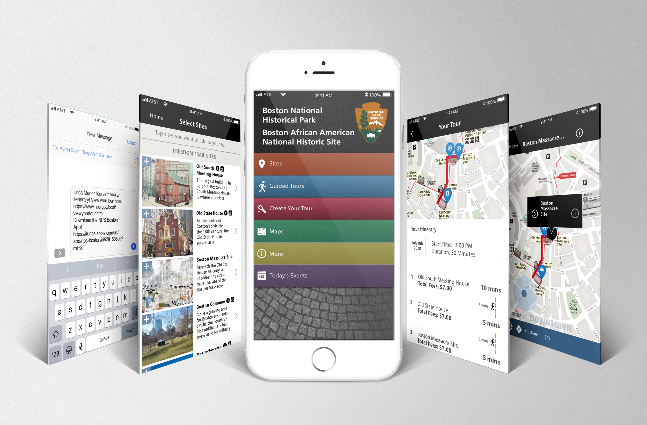 National Park Service App (Boston) - iOS