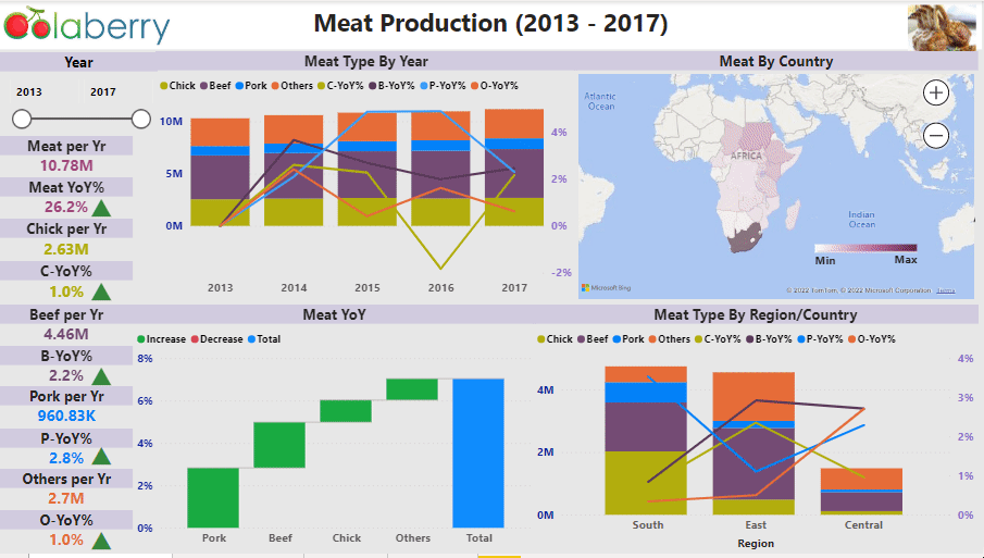 Meat Production (2013 -2017)